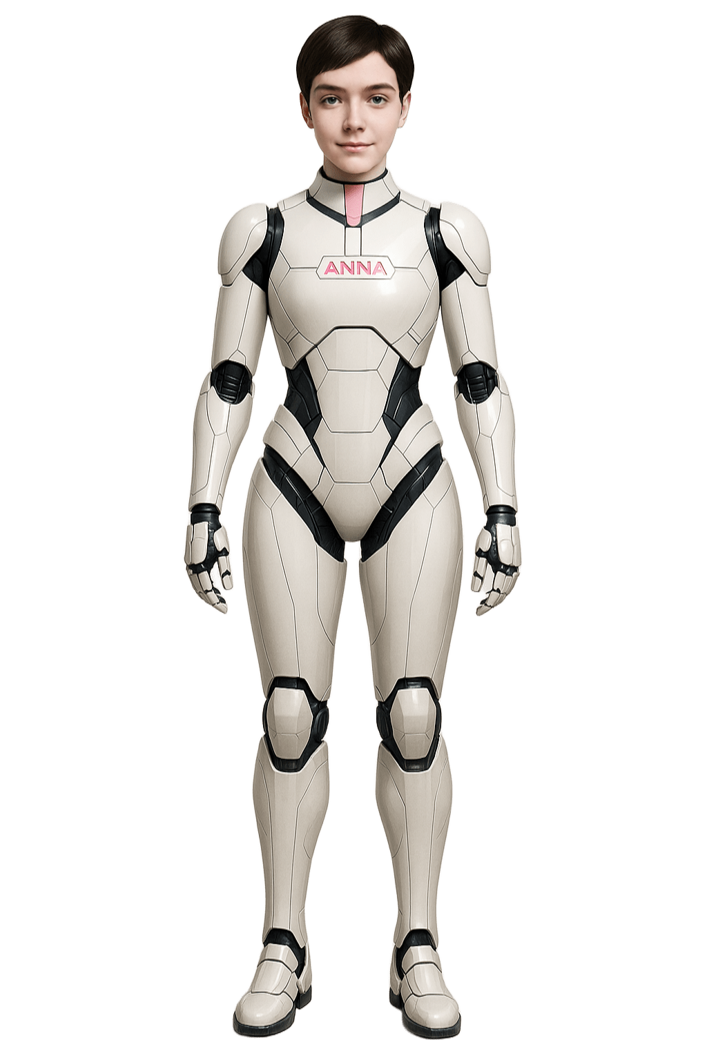 Imagem conceitual da ANNA em corpo androide